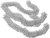 Gerimport Guirlandes de Noël - 2 pièces - Argent - Feuille métallique - 180 x 7 cm