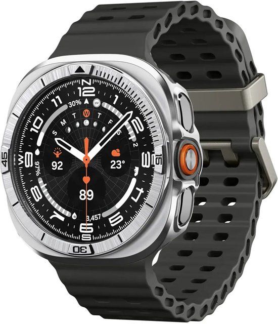 Spigen Bezel Tune Pro - Samsung Galaxy Watch 6 Classic (47 mm) Hoesje en Bezel - Zilver