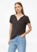 s.Oliver T-shirt col V Manches courtes Coton marron foncé Taille 42
