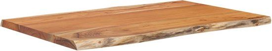 vidaXL Tafelblad rechthoekig natuurlijke rand 60x40x2,5 cm acaciahout