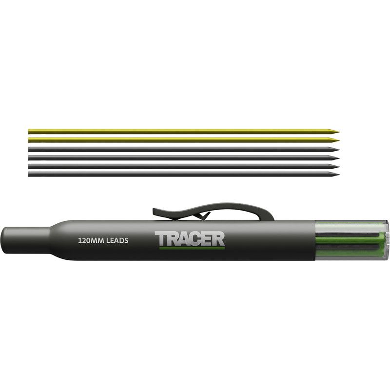 TRACER Diepgatmarkeerpotlood & houder Navulling 6-delig