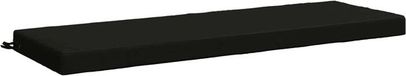 vidaXL Bankkussen SOEST 100% Polyester Zwart 150 x 50 x 8 cm