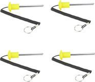 Shenzhen Haorui Industrial Technology Co., Ltd. 4PCS Pêne de pile de poids magnétique - Durable et résistant à la rouille - Installation rapide - Entraînement physique Jaune