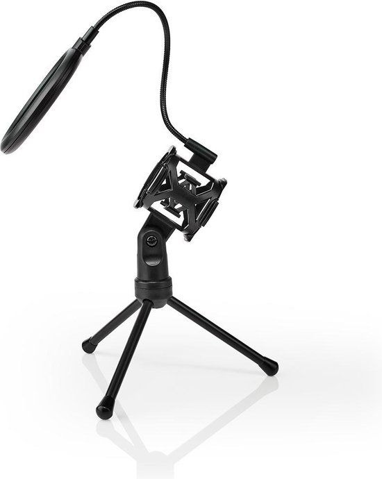 Nedis Microfoonstandaard - V-vorm - Draadloos - Zwart