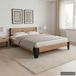 Maison Exclusive - Cadre de lit sans matelas bois d'acacia massif acier 152x203 cm
