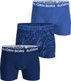 Björn Borg Bjorn Borg Boxershorts 3-Pack Jongens Onderbroeken - Cotton Stretch - Katoen - 128 - Blauw