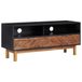Meuble TV en bois d'acacia et MDF 100x35x45 cm