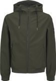 JACK&JONES JJEBASIC SOFTSHELL HOOD NOOS Heren Buitenjas 3XL Polyester Olijfgroen