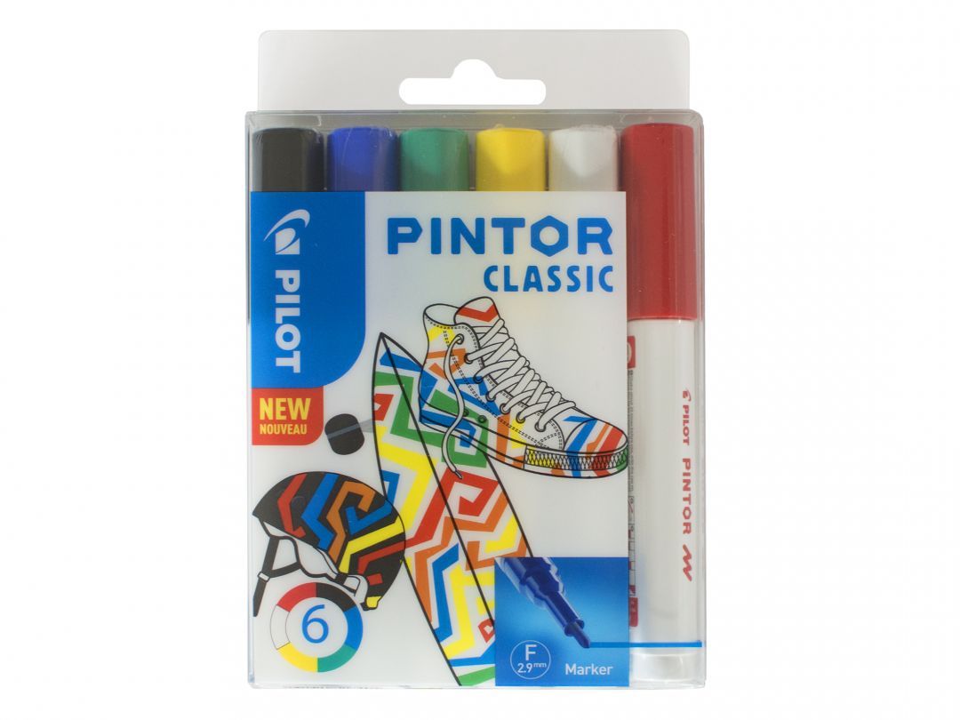 Pilot Pintor Classic - 6 stuks - Verschillende kleuren