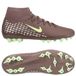 Nike Air Zoom Mercurial Superfly 10 Academy AG Mbappé Personal Edition - Plum Eclipse/Argenté - Herbe synthétique (AG), pointure 45½