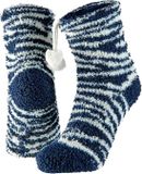 Apollo - Huissokken/Slofsokken - Meisjes - Dierenprint Zebra - anti slip 25-30
