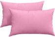 vidaXL Zitkussens - 2 stuks - Stof - Roze - 50 x 30 cm