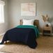 Deken Elegant Eenpersoonsbedset voor eenpersoonsbed, 170 x 270 cm, turquoise