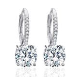Bibei Boucles d'oreilles pendantes pour femme avec zircon cubique, argent sterling 925 BIPE019