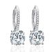 Bibei Boucles d'oreilles pendantes pour femme avec zircon cubique, argent sterling 925 BIPE019