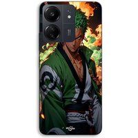 Maniacase Hoesje voor Xiaomi Redmi 13C 4G One Piece Zoro manga anime 3D-kunst