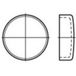 TOOLCRAFT Bouchon d'étanchéité Acier 107082 50 pièce(s) (Ø) 36 mm