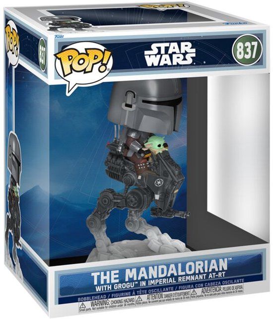 Funko Star Wars The Mandalorian with Grogu in Imperial Remnant AT-RT vinylfiguur 837 Unisex Funko Pop! - Neutraal - Standard