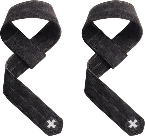 Harbinger Pro Leather Lifting Straps - Zwart