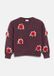 s.Oliver Pull en maille avec application florale fille bordeaux manches longues col rond coupe regular polyester Automne/Hiver 2026