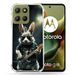 Cokitec Versterkte hoes voor Motorola G15 Muziek Rock Konijn