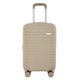 kensie 22'' Graceful Hardside Carry-On Bagage, Licht Taupe