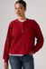 Levi's Dry Goods Relaxed Henley à manches longues - Femme - S - Rouge / Emboldened Red