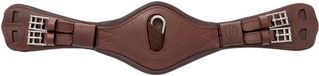 Kavalkade Julius Sac de selle court en cuir huilé avec élastique, marron/marron