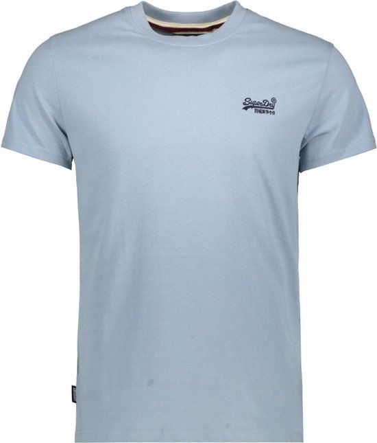 Superdry Essential Logo Tee Heren T-shirt - Lichtblauw - Maat 3XL