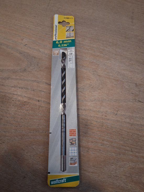 wolfcraft Betonboor Professional HM, Ø 6 mm x 150 mm