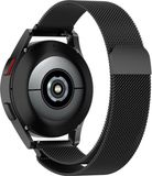 By Qubix - Milanese Smartwatch Bandje - Zwart - 20mm - Geschikt voor Garmin Vivomove 3 / HR / Luxe / Sport / Style / Trend