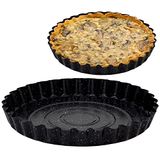 NAVA Nature Moule à tarte - 28 cm, Antiadhésif, Aspect granit