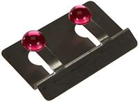 Fackelmann Purist Dubbele haak roestvrij staal/ABS zilver/roze
