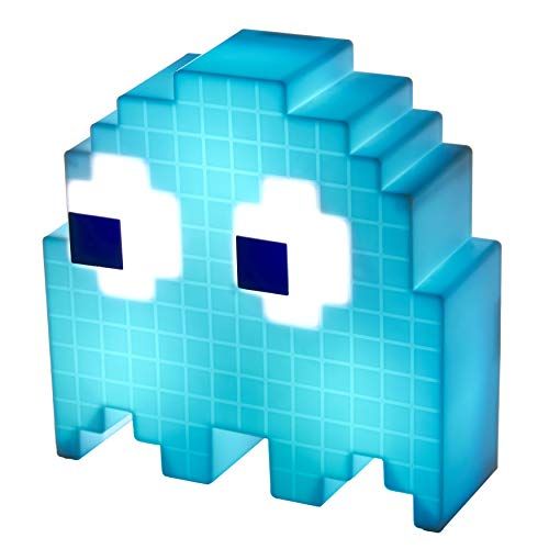 Pacman Ghost Light Lamp met kleurverandering, verschillende lichtmodi, bijv. muziekmodus, hoogte ca. 26 cm, incl. USB-kabel