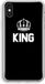 Case Company® - iPhone X Case - King Black - Soft Cover - Protective Phone Case