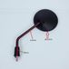 RMS Rétroviseur gauche pour Scooter 88120-FSG-000 / FS11W1-EU Neuf