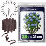 KADAX Plantenklem fi6 bruin pakket 2x10st