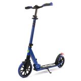 SereneLife Trottinette de ville stable, réglable en hauteur, pliable, avec sangle de transport, support et frein à pédale, pour enfants et adultes jusqu'à 100 kg, bleu