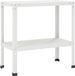 vidaXL - Planttafel - 80 x 40 x 80 cm - Gepoedercoat staal - Wit