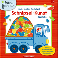 Coppenrath Verlag COPPENRATH Mijn 1e knutselset: Snippet art - bouwplaats (minikunstenaar)