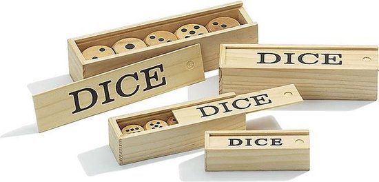 Philos Houten Dobbelstenen - 20mm - Set van 5