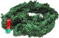 Merkloos / Sans marque Humbert Und Brandt Gmbh Kerstslinger - dennenslinger - dun - donkergroen - 10 mtr x 10 cm - kunststof