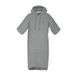 TOM TAILOR Surf poncho voor dames en heren, S-M, 100% katoen/badstof, badponcho met capuchon, buikzak en geborduurd logo, grijs (Moody Grey)