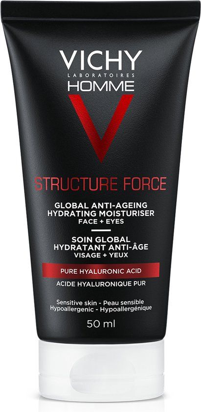 Vichy Homme Structure Force - 50 ml - Antirimpel - Hydraterend - Voor Mannen