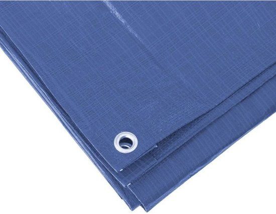 Ben Tools Blauw afdekzeil / dekzeil - 3 x 5 meter - polypropyleen grondzeil