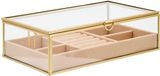 Atmosphera Sieradenkistje Classico - 24 x 14 x 7 cm - Transparant/Beige