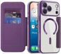 Techsuit Hoesje geschikt voor Apple iPhone 17 Pro Max - SmartMag Book Wallet Case - Geschikt voor MagSafe - Paars