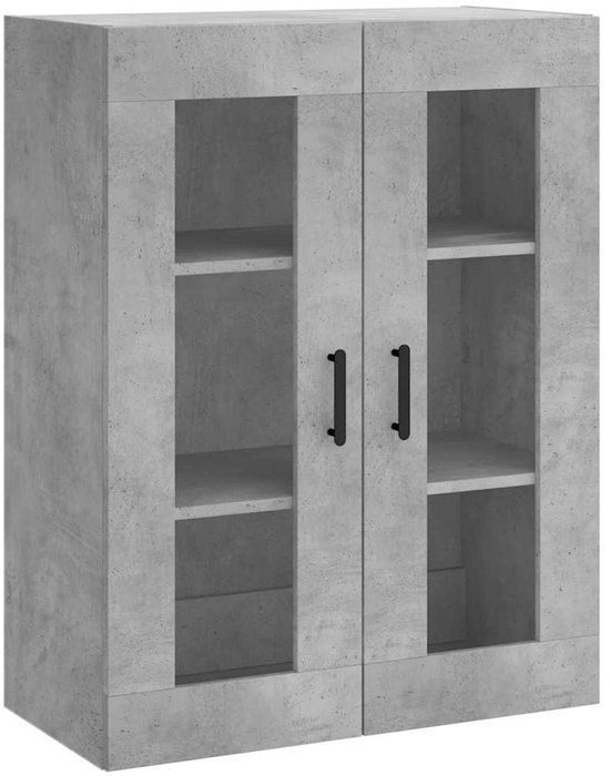 vidaXL Wandkast 69,5x34x90 cm betongrijs