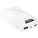 PURO Chargeur rapide - Chargeur portable - 10000 mAh - 2.4 A - 2 sorties (USB, USB-C) - Blanc