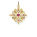 THOMAS SABO hanger amulet caleidoscoop vlinder goud, PE877-996-7, 4.5, meerkleurig